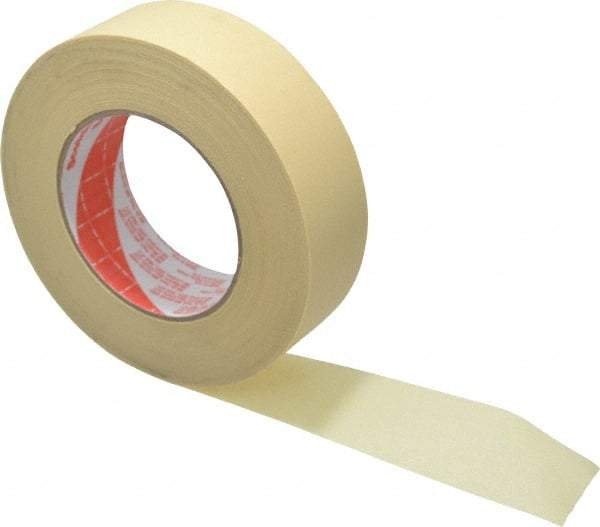 3M - 1-1/2" Wide x 60 Yd Long Tan Paper Masking Tape - Series 2380, 7.2 mil Thick, 28 In/Lb Tensile Strength - A1 Tooling