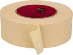 3M - 2" Wide x 60 Yd Long Tan Paper Masking Tape - Series 2393, 7.6 mil Thick, 28 In/Lb Tensile Strength - A1 Tooling