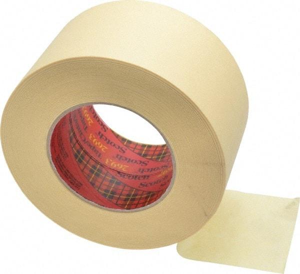 3M - 3" Wide x 60 Yd Long Tan Paper Masking Tape - Series 2693, 7.9 mil Thick, 29 In/Lb Tensile Strength - A1 Tooling