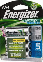 Energizer - Size AA, NiMH, 4 Pack, Standard Battery - 1.2 Volts, Flat Terminal, ANSI Regulated - A1 Tooling