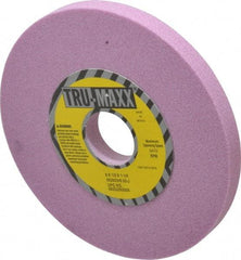 Tru-Maxx - 6" Diam x 1-1/4" Hole x 1/2" Thick, J Hardness, 60 Grit Surface Grinding Wheel - Aluminum Oxide, Type 1, Medium Grade, 5,410 Max RPM, Vitrified Bond, No Recess - A1 Tooling