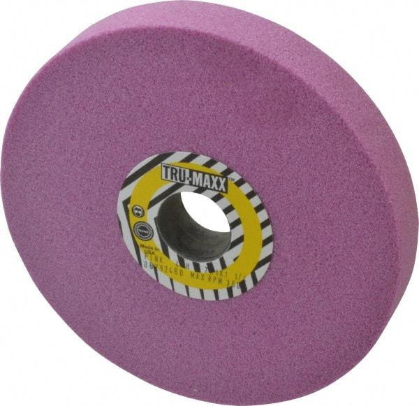 Tru-Maxx - 7" Diam x 1-1/4" Hole x 1" Thick, H Hardness, 46 Grit Surface Grinding Wheel - Aluminum Oxide, Type 1, Coarse Grade, 3,600 Max RPM, Vitrified Bond, No Recess - A1 Tooling