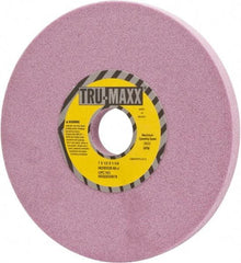 Tru-Maxx - 7" Diam x 1-1/4" Hole x 1/2" Thick, J Hardness, 60 Grit Surface Grinding Wheel - Aluminum Oxide, Type 1, Medium Grade, 3,600 Max RPM, Vitrified Bond, No Recess - A1 Tooling