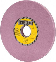 Tru-Maxx - 7" Diam x 1-1/4" Hole x 1/2" Thick, K Hardness, 80 Grit Surface Grinding Wheel - Aluminum Oxide, Type 1, Medium Grade, 3,600 Max RPM, Vitrified Bond, No Recess - A1 Tooling