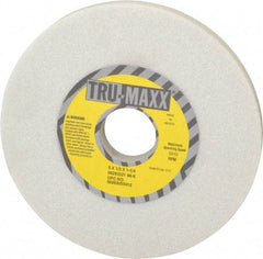 Tru-Maxx - 6" Diam x 1-1/4" Hole x 1/2" Thick, K Hardness, 46 Grit Surface Grinding Wheel - Aluminum Oxide, Type 1, Coarse Grade, 5,410 Max RPM, Vitrified Bond, No Recess - A1 Tooling