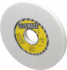 Tru-Maxx - 6" Diam x 1-1/4" Hole x 1/2" Thick, K Hardness, 60 Grit Surface Grinding Wheel - Aluminum Oxide, Type 1, Medium Grade, 5,410 Max RPM, Vitrified Bond, No Recess - A1 Tooling