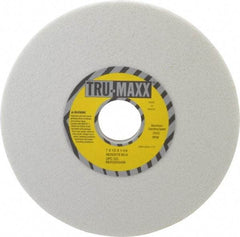 Tru-Maxx - 7" Diam x 1-1/4" Hole x 1/2" Thick, H Hardness, 60 Grit Surface Grinding Wheel - Aluminum Oxide, Type 1, Medium Grade, 3,600 Max RPM, Vitrified Bond, No Recess - A1 Tooling