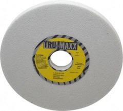 Tru-Maxx - 7" Diam x 1-1/4" Hole x 1/2" Thick, J Hardness, 60 Grit Surface Grinding Wheel - Aluminum Oxide, Type 1, Medium Grade, 3,600 Max RPM, Vitrified Bond, No Recess - A1 Tooling