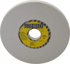 Tru-Maxx - 7" Diam x 1-1/4" Hole x 1/2" Thick, I Hardness, 80 Grit Surface Grinding Wheel - Aluminum Oxide, Type 1, Medium Grade, 3,600 Max RPM, Vitrified Bond, No Recess - A1 Tooling