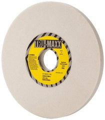 Tru-Maxx - 7" Diam x 1-1/4" Hole x 1/2" Thick, J Hardness, 80 Grit Surface Grinding Wheel - Aluminum Oxide, Type 1, Medium Grade, 3,600 Max RPM, Vitrified Bond, No Recess - A1 Tooling