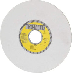 Tru-Maxx - 7" Diam x 1-1/4" Hole x 1/4" Thick, H Hardness, 100 Grit Surface Grinding Wheel - Aluminum Oxide, Type 1, Fine Grade, 3,600 Max RPM, Vitrified Bond, No Recess - A1 Tooling