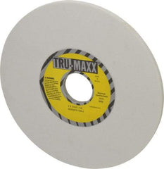 Tru-Maxx - 7" Diam x 1-1/4" Hole x 1/4" Thick, J Hardness, 120 Grit Surface Grinding Wheel - Aluminum Oxide, Type 1, Fine Grade, 3,600 Max RPM, Vitrified Bond, No Recess - A1 Tooling