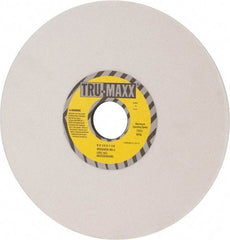 Tru-Maxx - 8" Diam x 1-1/4" Hole x 1/4" Thick, J Hardness, 80 Grit Surface Grinding Wheel - Aluminum Oxide, Type 1, Medium Grade, 3,600 Max RPM, Vitrified Bond, No Recess - A1 Tooling