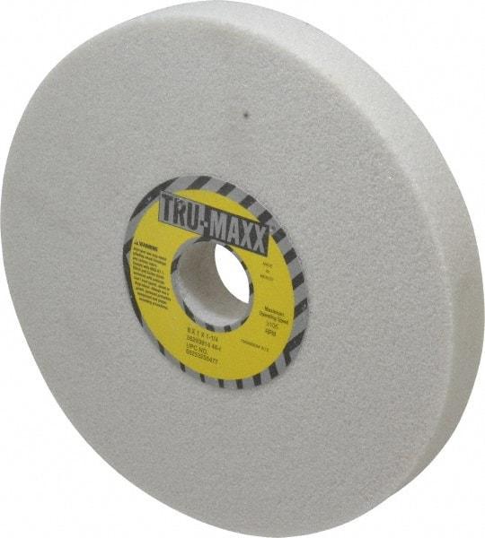 Tru-Maxx - 8" Diam x 1-1/4" Hole x 1" Thick, I Hardness, 46 Grit Surface Grinding Wheel - Aluminum Oxide, Type 1, Coarse Grade, 3,105 Max RPM, Vitrified Bond, No Recess - A1 Tooling