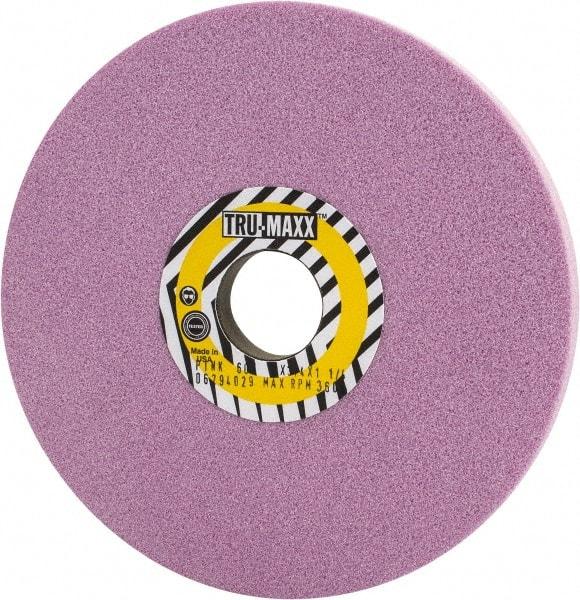 Tru-Maxx - 7" Diam x 1-1/4" Hole x 3/4" Thick, K Hardness, 60 Grit Surface Grinding Wheel - Aluminum Oxide, Type 5, Medium Grade, 3,600 Max RPM, Vitrified Bond, One-Side Recess - A1 Tooling