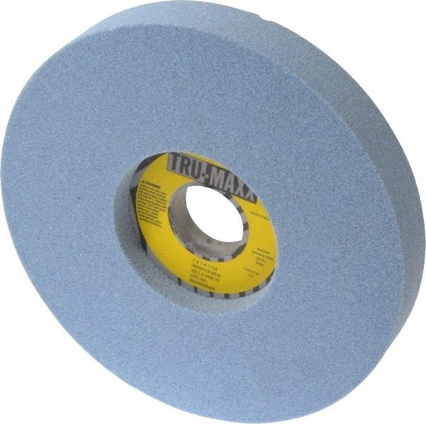 Tru-Maxx - 7" Diam x 1-1/4" Hole x 1" Thick, K Hardness, 60 Grit Surface Grinding Wheel - Ceramic, Type 5, Medium Grade, 3,600 Max RPM, Vitrified Bond, One-Side Recess - A1 Tooling