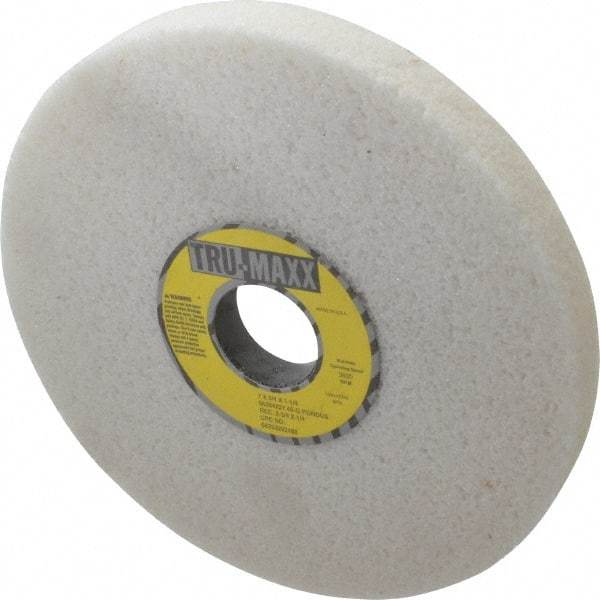 Tru-Maxx - 7" Diam x 1-1/4" Hole x 3/4" Thick, G Hardness, 46 Grit Surface Grinding Wheel - Aluminum Oxide, Type 1, Coarse Grade, 3,600 Max RPM, Vitrified Bond, No Recess - A1 Tooling