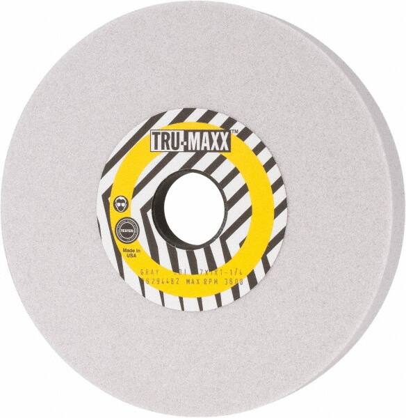 Tru-Maxx - 7" Diam x 1-1/4" Hole x 1" Thick, I Hardness, 60 Grit Surface Grinding Wheel - Aluminum Oxide, Type 5, Medium Grade, 3,600 Max RPM, Vitrified Bond, One-Side Recess - A1 Tooling