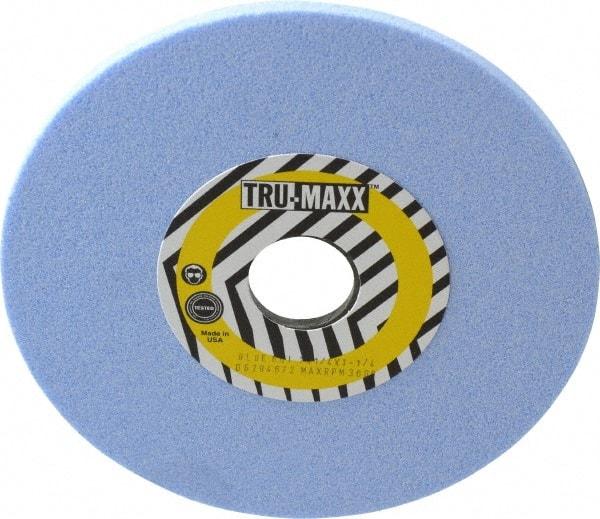 Tru-Maxx - 7" Diam x 1-1/4" Hole x 1/4" Thick, I Hardness, 60 Grit Surface Grinding Wheel - Ceramic, Type 1, Medium Grade, 3,600 Max RPM, Vitrified Bond, No Recess - A1 Tooling