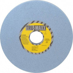 Tru-Maxx - 7" Diam x 1-1/4" Hole x 1/2" Thick, J Hardness, 60 Grit Surface Grinding Wheel - Ceramic, Type 1, Medium Grade, 3,600 Max RPM, Vitrified Bond, No Recess - A1 Tooling