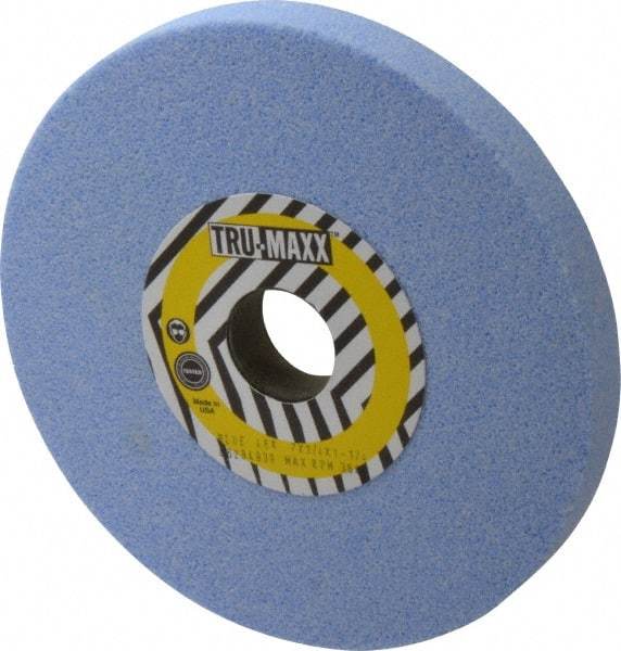 Tru-Maxx - 7" Diam x 1-1/4" Hole x 3/4" Thick, K Hardness, 46 Grit Surface Grinding Wheel - Ceramic, Type 1, Coarse Grade, 3,600 Max RPM, Vitrified Bond, No Recess - A1 Tooling