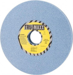 Tru-Maxx - 7" Diam x 1-1/4" Hole x 3/4" Thick, J Hardness, 60 Grit Surface Grinding Wheel - Ceramic, Type 1, Medium Grade, 3,600 Max RPM, Vitrified Bond, No Recess - A1 Tooling