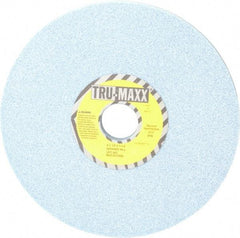 Tru-Maxx - 8" Diam x 1-1/4" Hole x 1/2" Thick, J Hardness, 46 Grit Surface Grinding Wheel - Ceramic, Type 1, Coarse Grade, 3,600 Max RPM, Vitrified Bond, No Recess - A1 Tooling