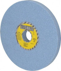 Tru-Maxx - 8" Diam x 1-1/4" Hole x 3/4" Thick, J Hardness, 46 Grit Surface Grinding Wheel - Ceramic, Type 1, Coarse Grade, 3,600 Max RPM, Vitrified Bond, No Recess - A1 Tooling