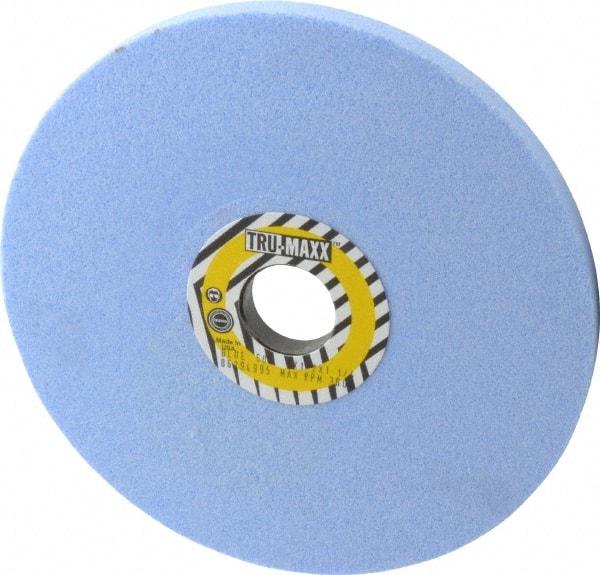 Tru-Maxx - 8" Diam x 1-1/4" Hole x 1/2" Thick, J Hardness, 60 Grit Surface Grinding Wheel - Ceramic, Type 1, Medium Grade, 3,600 Max RPM, Vitrified Bond, No Recess - A1 Tooling