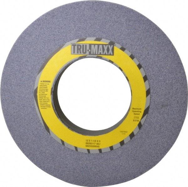 Tru-Maxx - 12" Diam x 5" Hole x 1-1/2" Thick, I Hardness, 46 Grit Surface Grinding Wheel - Aluminum Oxide, Type 1, Coarse Grade, 2,705 Max RPM, Vitrified Bond, No Recess - A1 Tooling