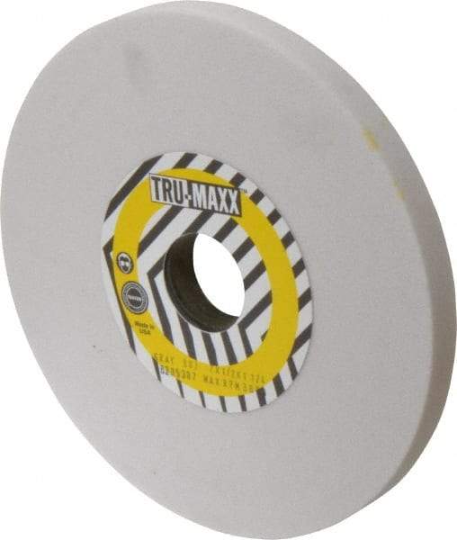 Tru-Maxx - 7" Diam x 1-1/4" Hole x 1/2" Thick, J Hardness, 80 Grit Surface Grinding Wheel - Aluminum Oxide, Type 1, Medium Grade, 3,600 Max RPM, Vitrified Bond, No Recess - A1 Tooling