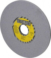 Tru-Maxx - 7" Diam x 1-1/4" Hole x 1/4" Thick, H Hardness, 60 Grit Surface Grinding Wheel - Aluminum Oxide, Type 1, Medium Grade, 3,600 Max RPM, Vitrified Bond, No Recess - A1 Tooling