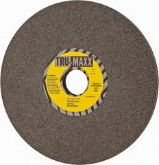 Tru-Maxx - 8" Diam x 1-1/4" Hole x 1/2" Thick, J Hardness, 60 Grit Surface Grinding Wheel - Aluminum Oxide, Type 1, Medium Grade, 3,600 Max RPM, Vitrified Bond, No Recess - A1 Tooling