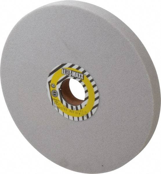 Tru-Maxx - 8" Diam x 1-1/4" Hole x 3/4" Thick, J Hardness, 60 Grit Surface Grinding Wheel - Aluminum Oxide, Type 1, Medium Grade, 3,600 Max RPM, Vitrified Bond, No Recess - A1 Tooling