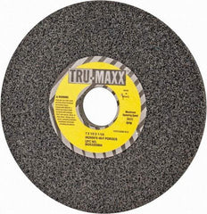 Tru-Maxx - 7" Diam x 1-1/4" Hole x 1/2" Thick, F Hardness, 46 Grit Surface Grinding Wheel - Aluminum Oxide, Type 1, Coarse Grade, 3,600 Max RPM, Vitrified Bond, No Recess - A1 Tooling