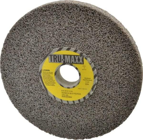 Tru-Maxx - 8" Diam x 1-1/4" Hole x 3/4" Thick, G Hardness, 46 Grit Surface Grinding Wheel - Aluminum Oxide, Type 1, Coarse Grade, 3,105 Max RPM, Vitrified Bond, No Recess - A1 Tooling