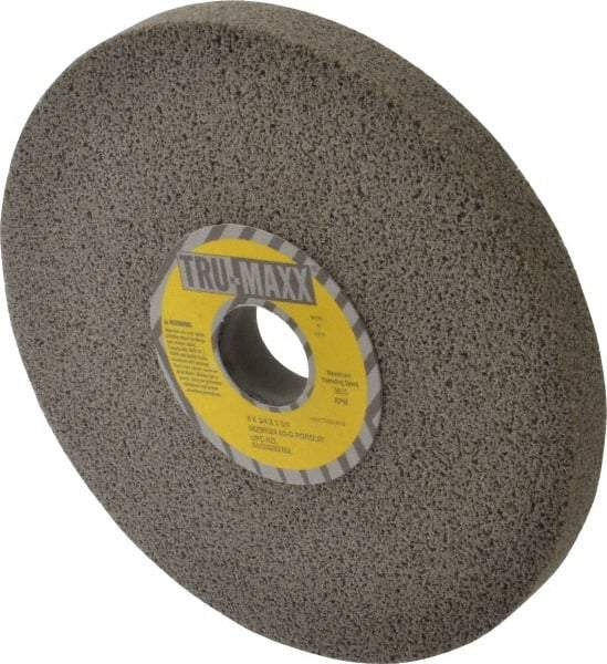 Tru-Maxx - 8" Diam x 1-1/4" Hole x 3/4" Thick, G Hardness, 60 Grit Surface Grinding Wheel - Aluminum Oxide, Type 1, Medium Grade, 3,600 Max RPM, Vitrified Bond, No Recess - A1 Tooling