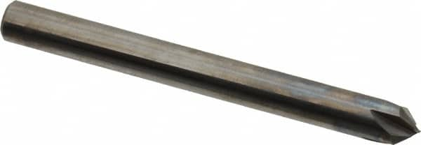 Made in USA - 1/4" Body Diam, 90°, 2-1/2" OAL, Solid Carbide Spotting Drill - A1 Tooling