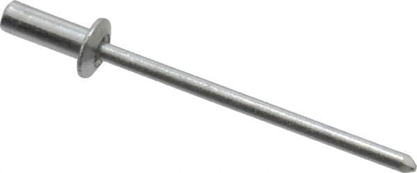 RivetKing - Size 42 Dome Head Aluminum Closed End Sealing Blind Rivet - Aluminum Mandrel, 0.063" to 1/8" Grip, 1/4" Head Diam, 0.129" to 0.133" Hole Diam, 0.36" Length Under Head, 1/8" Body Diam - A1 Tooling