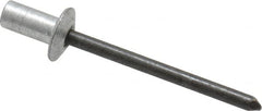 RivetKing - Size 62 Dome Head Aluminum Closed End Sealing Blind Rivet - Steel Mandrel, 0.02" to 1/8" Grip, 3/8" Head Diam, 0.192" to 0.196" Hole Diam, 0.406" Length Under Head, 3/16" Body Diam - A1 Tooling