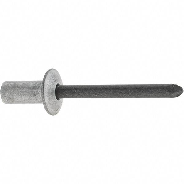 RivetKing - Size 84 Dome Head Aluminum Closed End Sealing Blind Rivet - Steel Mandrel, 1/8" to 1/4" Grip, 1/2" Head Diam, 0.257" to 0.261" Hole Diam, 0.57" Length Under Head, 1/4" Body Diam - A1 Tooling