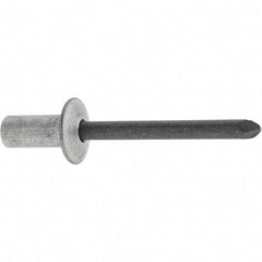 RivetKing - Size 84 Dome Head Aluminum Closed End Sealing Blind Rivet - Steel Mandrel, 1/8" to 1/4" Grip, 1/2" Head Diam, 0.257" to 0.261" Hole Diam, 0.57" Length Under Head, 1/4" Body Diam - A1 Tooling