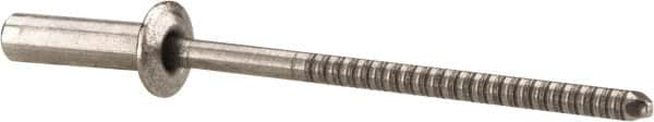 RivetKing - Size 44 Dome Head Stainless Steel Closed End Sealing Blind Rivet - Stainless Steel Mandrel, 0.188" to 1/4" Grip, 1/4" Head Diam, 0.129" to 0.133" Hole Diam, 0.485" Length Under Head, 1/8" Body Diam - A1 Tooling