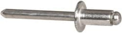 RivetKing - Size 84 Dome Head Aluminum Open End Blind Rivet - Aluminum Mandrel, 0.02" to 1/4" Grip, 1/2" Head Diam, 0.257" to 0.261" Hole Diam, 1/2" Length Under Head, 1/4" Body Diam - A1 Tooling