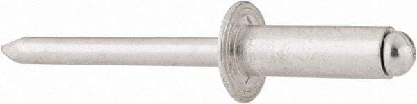 RivetKing - Size 88 Dome Head Aluminum Open End Blind Rivet - Aluminum Mandrel, 0.376" to 1/2" Grip, 1/2" Head Diam, 0.257" to 0.261" Hole Diam, 3/4" Length Under Head, 1/4" Body Diam - A1 Tooling