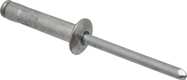 RivetKing - Size 68-610 Dome Head Aluminum Multi Grip Blind Rivet - Steel Mandrel, 1/2" to 0.67" Grip, 3/8" Head Diam, 0.192" to 0.196" Hole Diam, 0.952" Length Under Head, 3/16" Body Diam - A1 Tooling