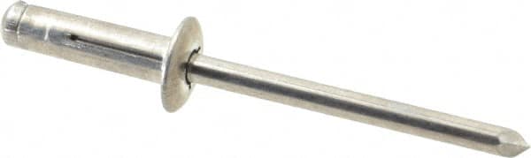 RivetKing - Size 0619 Dome Head Aluminum Tri Folding Blind Rivet - Aluminum Mandrel, 0.04" to 0.157" Grip, 0.386" Head Diam, 0.196" to 0.209" Hole Diam, 0.684" Length Under Head, 3/16" Body Diam - A1 Tooling