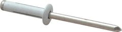 RivetKing - Size 0625 Dome Head Aluminum Tri Folding Blind Rivet - Aluminum Mandrel, 0.04" to 0.354" Grip, 0.386" Head Diam, 0.196" to 0.209" Hole Diam, 0.906" Length Under Head, 3/16" Body Diam - A1 Tooling