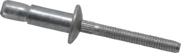 RivetKing - Size 86 Dome Head Aluminum Structural with Locking Stem Blind Rivet - Aluminum Mandrel, 0.08" to 3/8" Grip, 0.525" Head Diam, 0.261" to 0.272" Hole Diam, 0.56" Length Under Head, 1/4" Body Diam - A1 Tooling