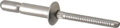 RivetKing - Size 67 Dome Head Stainless Steel Structural with Locking Stem Blind Rivet - Stainless Steel Mandrel, 0.214" to 0.437" Grip, 0.385" Head Diam, 0.194" to 0.204" Hole Diam, 0.572" Length Under Head, 3/16" Body Diam - A1 Tooling